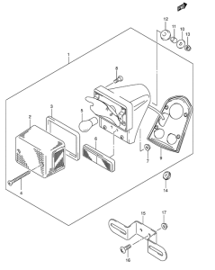 VL250 Задний комбинированный сигнал