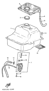YE50 Топливный бак