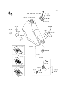 KL250 Топливный бак