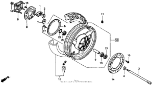 ST1100 (ABS/ TCS) Rear wheel 1100a