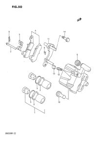 DR650 Задний суппорт