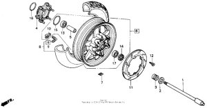 GL1500 Rear wheel 88-89