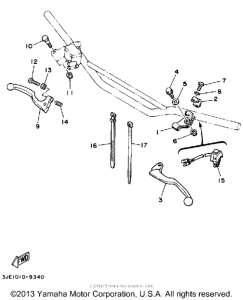 YZ250W Handle switch-lever