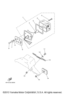 TW200ZC Фонарь