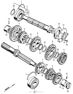 CL350 Трансмиссия