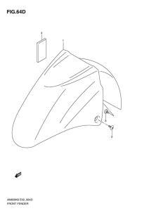 AN650 (ABS) Переднее крыло