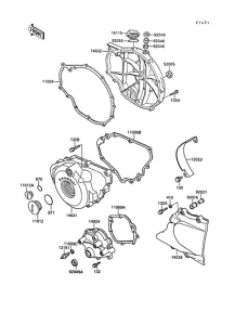 EX400 Крышки двигателя