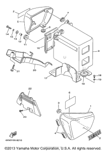 XV1100SKC Боковые обтекатели