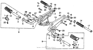 CB400 Подножки
