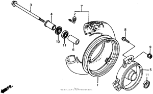 CH250 Переднее колесо