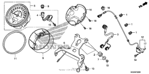 VT750RS Спидометр