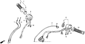 VFR750F Switches + cables