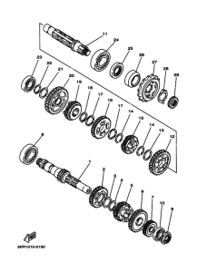 XVS250 Мост ведущий комплект