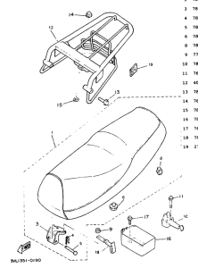 CW50 Selle. porte -bagages