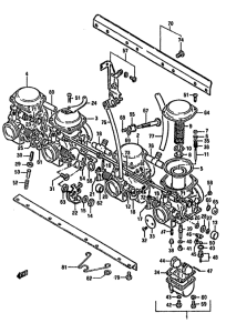 GSX750 Carburetor assy
