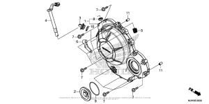 CB500F (ABS) Крышка картера правая