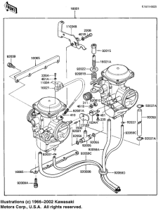 KZ1000 Carburetor assy