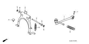 SH50D Main stand /  kick starter arm