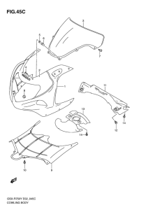 GSX-R750 Cowling body