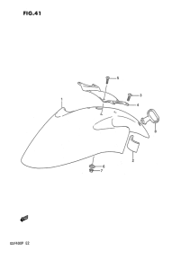 GSF400 Переднее крыло