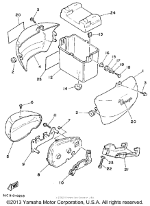 XV535A Боковые обтекатели
