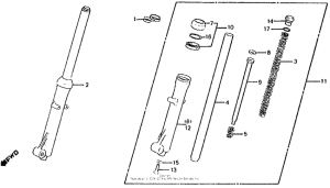 XL100S Front shock absorber 83-85