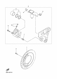 XVS950A Задний суппорт