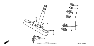 VTX1800R Траверса нижняя