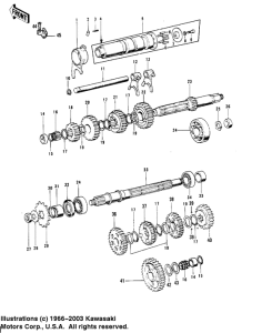 KH400 Transmission / change drum
