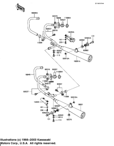 KZ1100 Глушитель