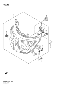 DL650 (ABS) Фара