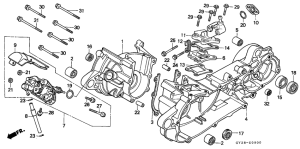 SA75 Crankcase / oil pump