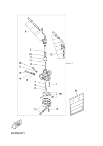 YQ50L Карбюратор
