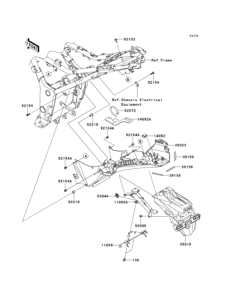 EX250 Задний бампер