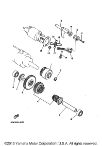 XV1100FC Муфта стартера