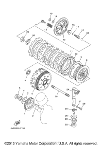 XVS650 Сцепление