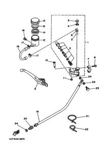 TZ125 Передний тормозной цилиндр