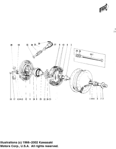 C2 Front hub / brake