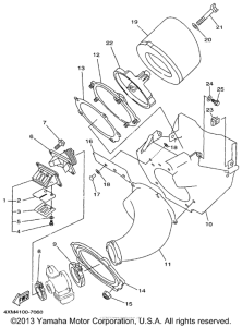 YZ125J1 Впускная система