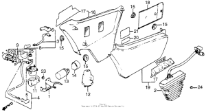 VF750C Side cover + rectifier