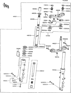 ZG1000 Front fork(zg1000-a7)