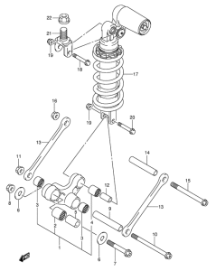 GSX-R600U2 Втулки заднего рычага