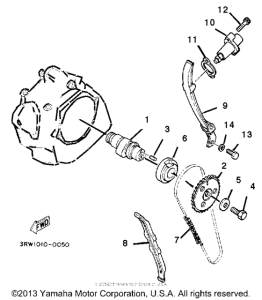 XT225D Цепь механизма газораспределения