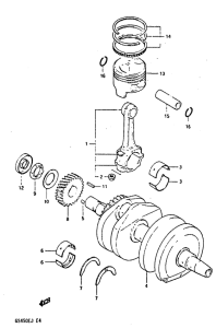 GS450 Вал коленчатый