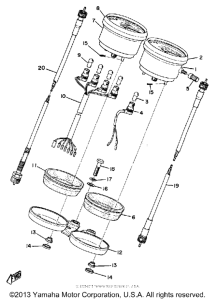 DT175A Speedometer & tachometer