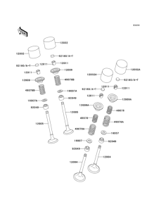 ZX600 Клапана