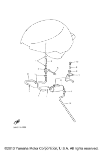 YZF600RSC Emission components ca