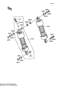VN750 Подвеска / амортизатор