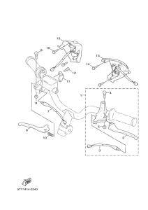 XC125 Handle switch & lever