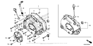 MSX125 Крышка картера правая